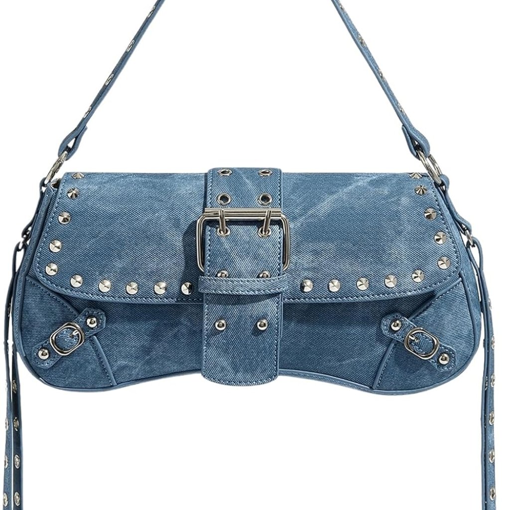 Women's Shoulder Bags Y2k Pu Leather Clutch Small Purse Hobo Bags